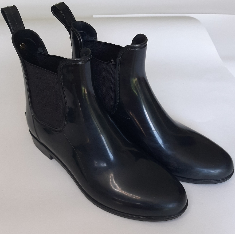 Sam Edelman Tinsley Rubber Chelsea Rain Boots sz 8